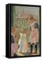 On a Venetian Balcony-Maurice Denis-Framed Stretched Canvas