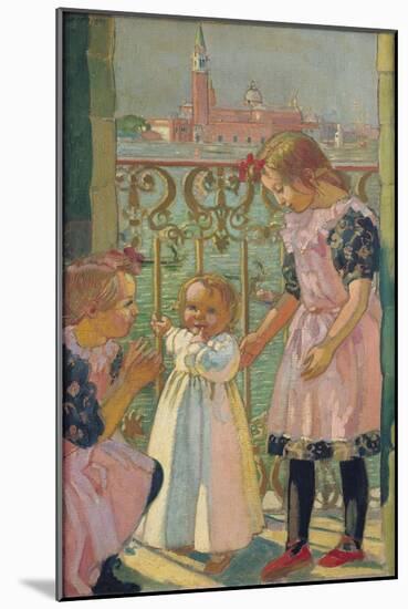 On a Venetian Balcony-Maurice Denis-Mounted Giclee Print