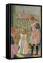 On a Venetian Balcony-Maurice Denis-Framed Stretched Canvas