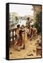 On a Venetian Balcony-Antonio Paoletti-Framed Stretched Canvas