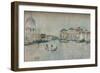 On a Venetian Canal, c1854-1903, (1903)-James Abbott McNeill Whistler-Framed Giclee Print