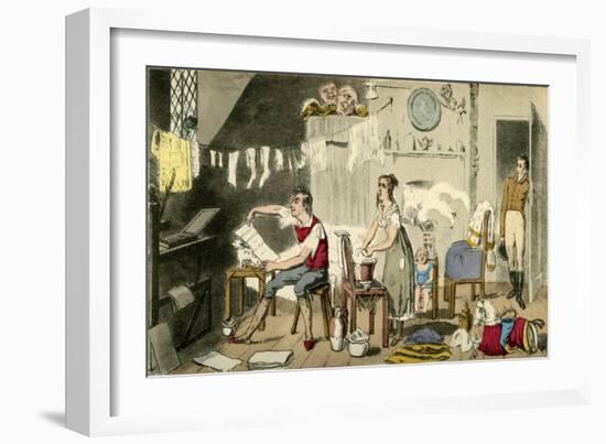On and Off the Stage-Theodore Lane-Framed Giclee Print