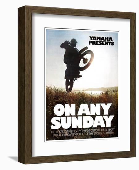 ON ANY SUNDAY, 1971.-null-Framed Art Print