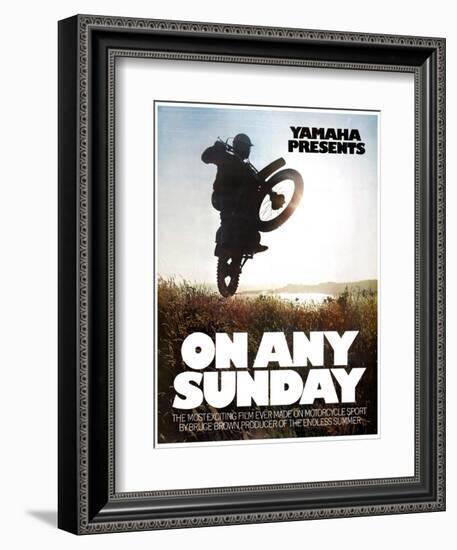 ON ANY SUNDAY, 1971.-null-Framed Art Print