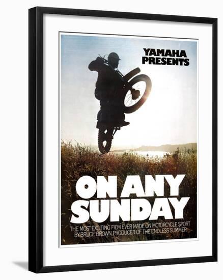 ON ANY SUNDAY, 1971.-null-Framed Art Print