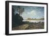 On Banks of Po in Turin, 1870-1875-Antonio Fontanesi-Framed Giclee Print