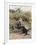 On Bench in Bois, Hyde Park, 1872-Giovanni Boldini-Framed Giclee Print