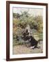 On Bench in Bois, Hyde Park, 1872-Giovanni Boldini-Framed Giclee Print