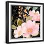 On Black Floral-Ann Bailey-Framed Art Print