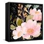 On Black Floral-Ann Bailey-Framed Stretched Canvas
