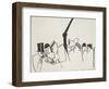 On Board, 1920S (Pencil, Pen & Ink on Paper)-John Northcote Nash-Framed Giclee Print