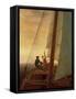 On Board a Sailing Ship, 1819 (Oil on Canvas)-Caspar David Friedrich-Framed Stretched Canvas