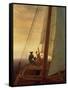 On Board a Sailing Ship, 1819 (Oil on Canvas)-Caspar David Friedrich-Framed Stretched Canvas