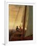 On Board a Sailing Ship, 1819 (Oil on Canvas)-Caspar David Friedrich-Framed Giclee Print