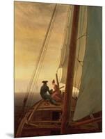 On Board a Sailing Ship, 1819 (Oil on Canvas)-Caspar David Friedrich-Mounted Giclee Print