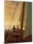 On Board a Sailing Ship, 1819 (Oil on Canvas)-Caspar David Friedrich-Mounted Giclee Print