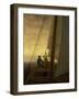 On Board a Sailing Ship, 1819-Caspar David Friedrich-Framed Giclee Print