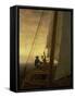 On Board a Sailing Ship, 1819-Caspar David Friedrich-Framed Stretched Canvas