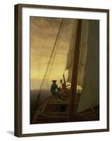 On Board a Sailing Ship, 1819-Caspar David Friedrich-Framed Giclee Print