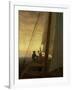 On Board a Sailing Ship, 1819-Caspar David Friedrich-Framed Giclee Print