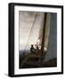 On Board a Sailing Ship, Between 1818 and 1820-Caspar David Friedrich-Framed Giclee Print