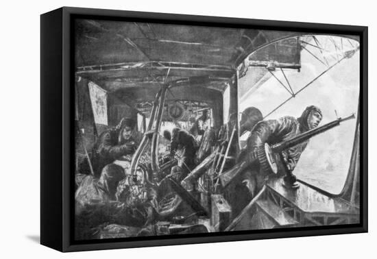 On Board a Zeppelin, German Air Fleet, First World War, 1917-Felix Schwormstadt-Framed Stretched Canvas