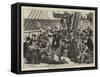 On Board an Emigrant Ship, Land, Ho!-Matthew White Ridley-Framed Stretched Canvas