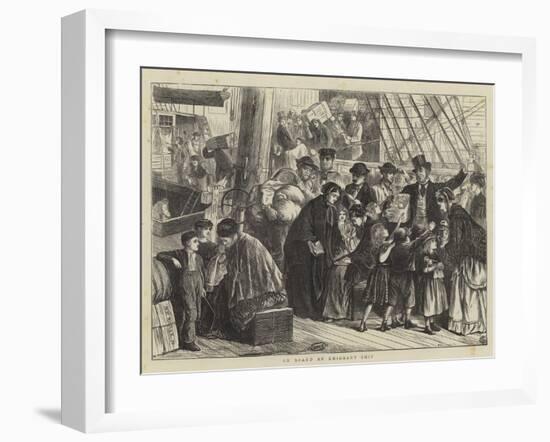 On Board an Emigrant Ship-Matthew White Ridley-Framed Giclee Print