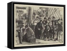 On Board an Emigrant Ship-Matthew White Ridley-Framed Stretched Canvas