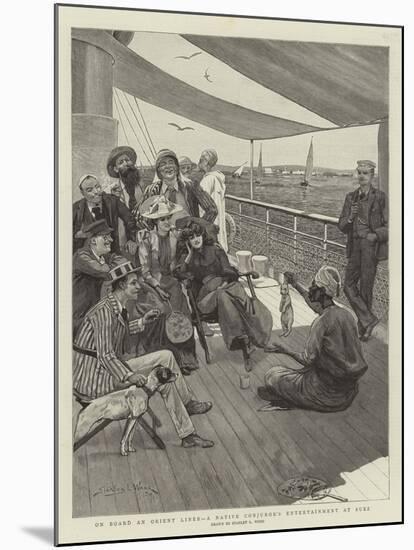 On Board an Orient Liner, a Native Conjuror's Entertainment at Suez-Stanley L. Wood-Mounted Giclee Print