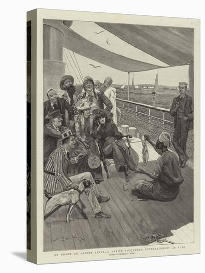 On Board an Orient Liner, a Native Conjuror's Entertainment at Suez-Stanley L. Wood-Stretched Canvas