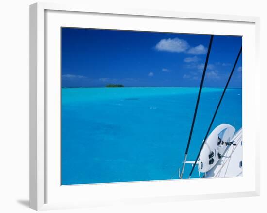 On Board 'Milena I', Lagoon 570, Society Islands Archipelago, French Polynesia-Bruno Barbier-Framed Photographic Print