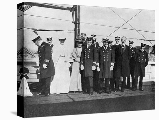 On Board the Royal Yacht Victoria and Albert Iii, Christiania (Osl), Norway, 1908-null-Stretched Canvas