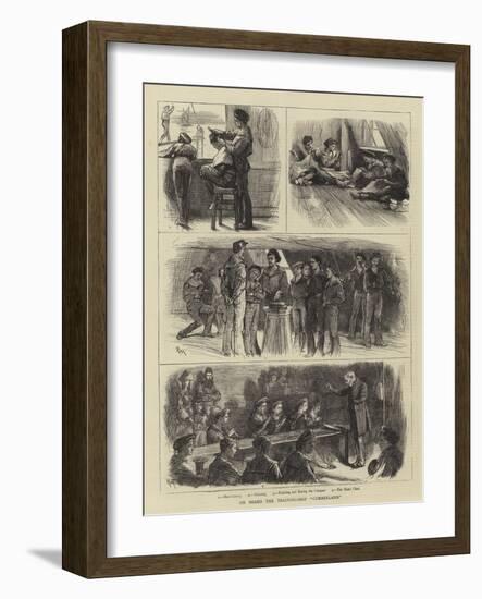 On Board the Training-Ship Cumberland-Robert Walker Macbeth-Framed Giclee Print