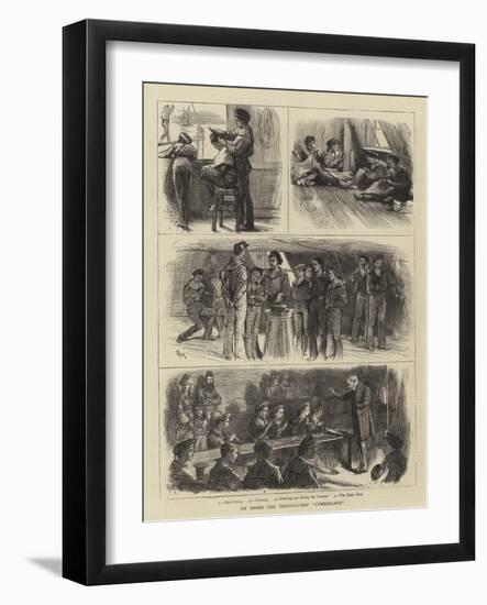 On Board the Training-Ship Cumberland-Robert Walker Macbeth-Framed Giclee Print