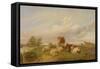 On Canterbury Meadows, 1861-Thomas Sidney Cooper-Framed Stretched Canvas