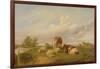 On Canterbury Meadows, 1861-Thomas Sidney Cooper-Framed Giclee Print