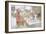 On Christmas Eve, the Huge Long Table in the Big Hall Is Absolutely Covered with the Food-Carl Larsson-Framed Giclee Print