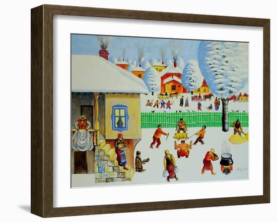 On Christmas Tree, 2006-Radi Nedelchev-Framed Giclee Print