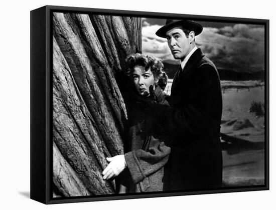 On Dangerous Ground, Ida Lupino, Robert Ryan, 1952-null-Framed Stretched Canvas