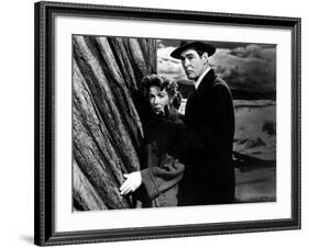 On Dangerous Ground, Ida Lupino, Robert Ryan, 1952-null-Framed Photo