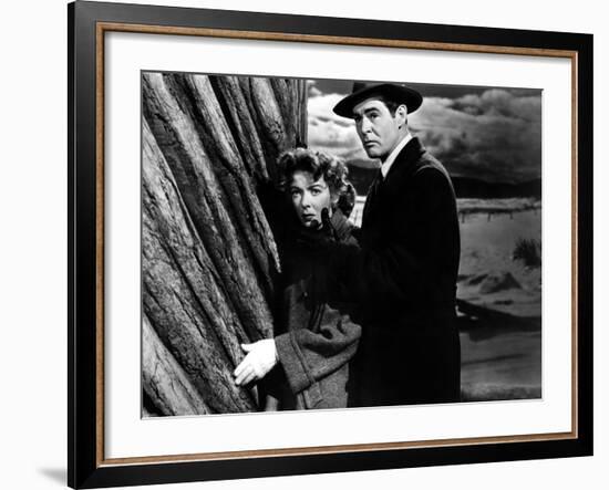 On Dangerous Ground, Ida Lupino, Robert Ryan, 1952-null-Framed Photo