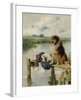 On Duty-Philip Eustace Stretton-Framed Giclee Print