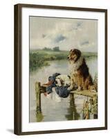 On Duty-Philip Eustace Stretton-Framed Giclee Print