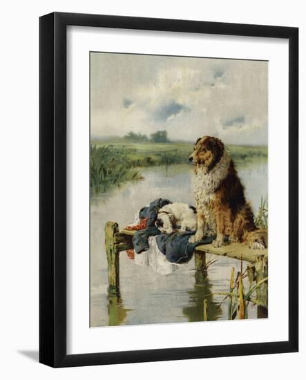 On Duty-Philip Eustace Stretton-Framed Giclee Print
