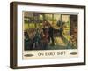 'On Early Shift', a British Railways Advertising Poster, 1948 (Colour Lithograph)-Terence Cuneo-Framed Giclee Print