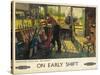 'On Early Shift', a British Railways Advertising Poster, 1948 (Colour Lithograph)-Terence Cuneo-Stretched Canvas