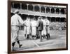 On-Field Dispute, Chicago Cubs vs. NY Giants, Baseball Photo - New York, NY-Lantern Press-Framed Art Print