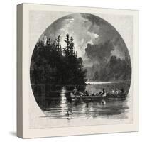 On French River, Canada, Nineteenth Century-null-Stretched Canvas