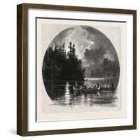 On French River, Canada, Nineteenth Century-null-Framed Giclee Print